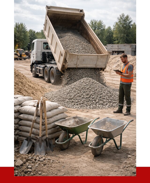 Доставка нерудных материалов в Ахтубинске от 1243 руб. | ПРОНЕРУДХтб