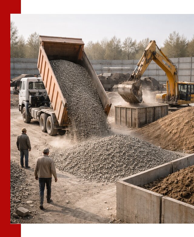 Доставка нерудных материалов с погрузкой и разгрузкой в Ахтубинске