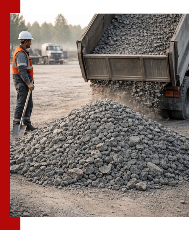 Гранитный щебень фракции 100–201 для строительства в Ахтубинске