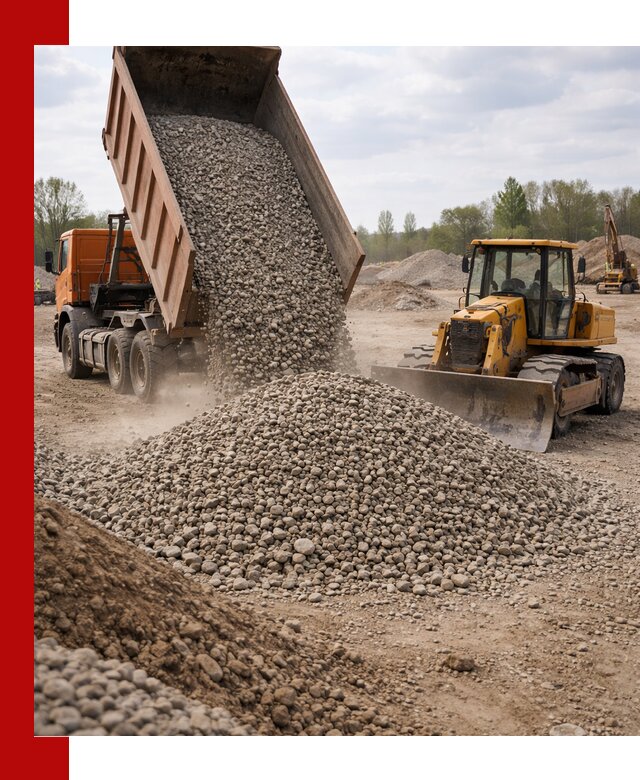 Доставка гравийного щебня фракции 40-70 в Ахтубинске