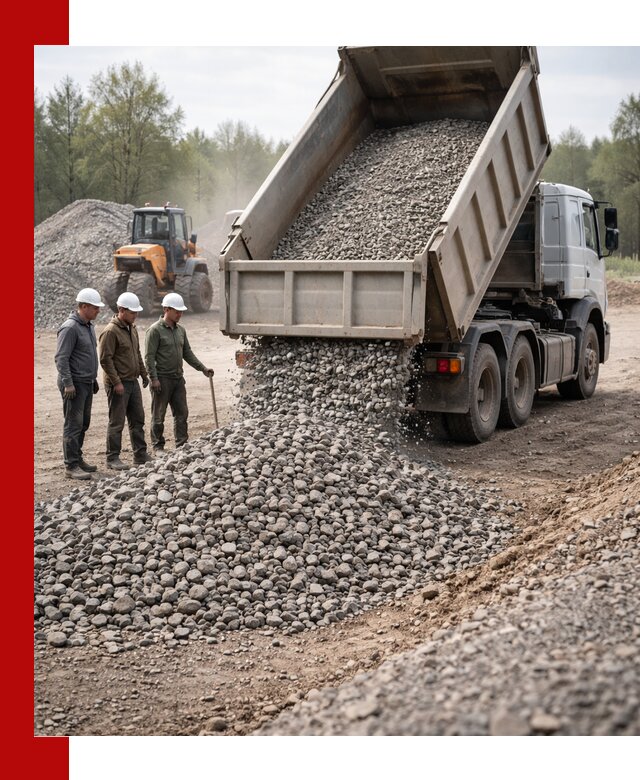 Доставка гравийного щебня фракции 70-120 в Ахтубинске