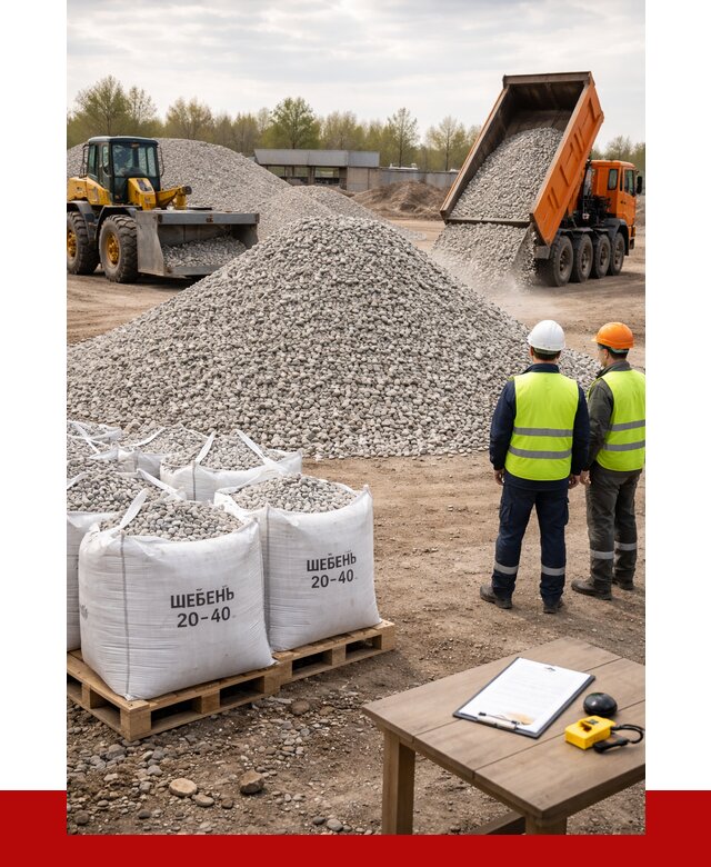 Известняковый щебень 20-40 в Ахтубинске от 2175 р. ПРОНЕРУДХтб