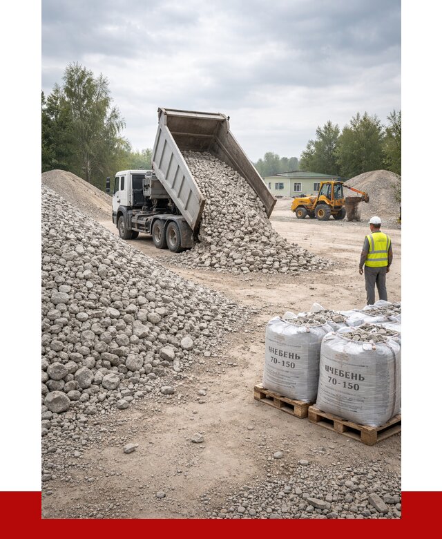 Известняковый щебень фракция 70-150 в Ахтубинске от 1294 р. | ПРОНЕРУДХтб