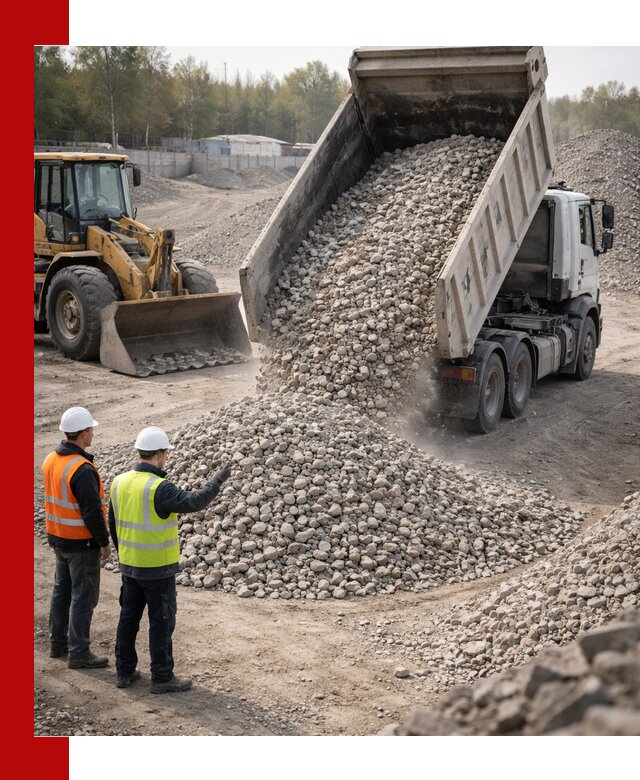 Вторичный щебень фракция 40–70 доставка в Ахтубинске