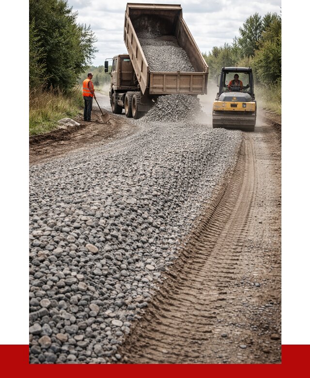 Щебень для отсыпки дороги в Ахтубинске от 2796 р. ПРОНЕРУДХтб