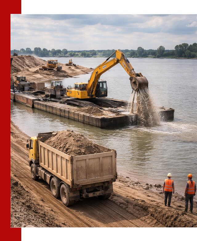 Намывной песок с доставкой в Ахтубинске оптом и в розницу