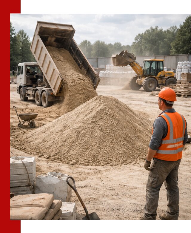 Доставка строительного песка с самосвалом в Ахтубинске