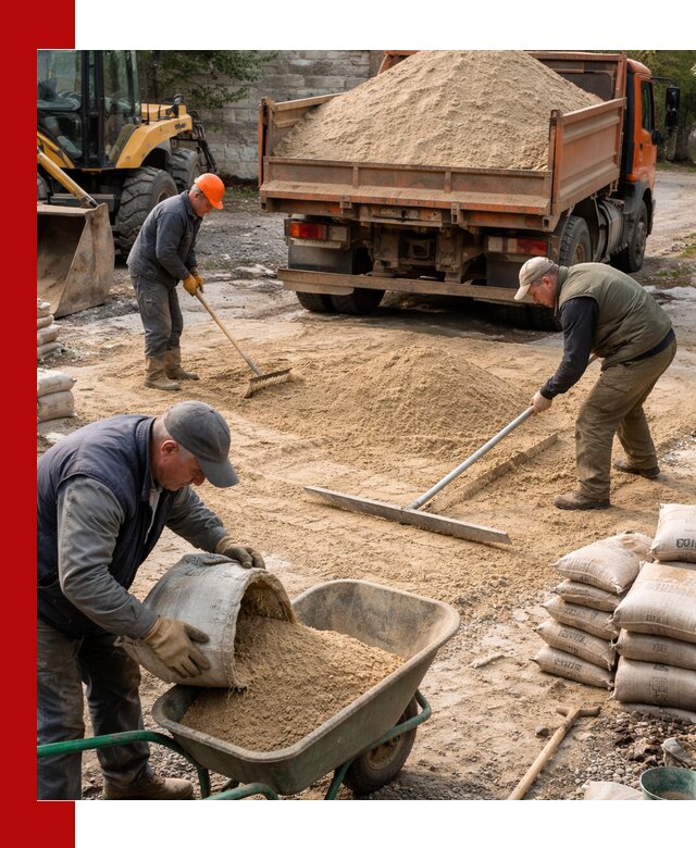 Поставка песка для стяжки в Ахтубинске с быстрой доставкой