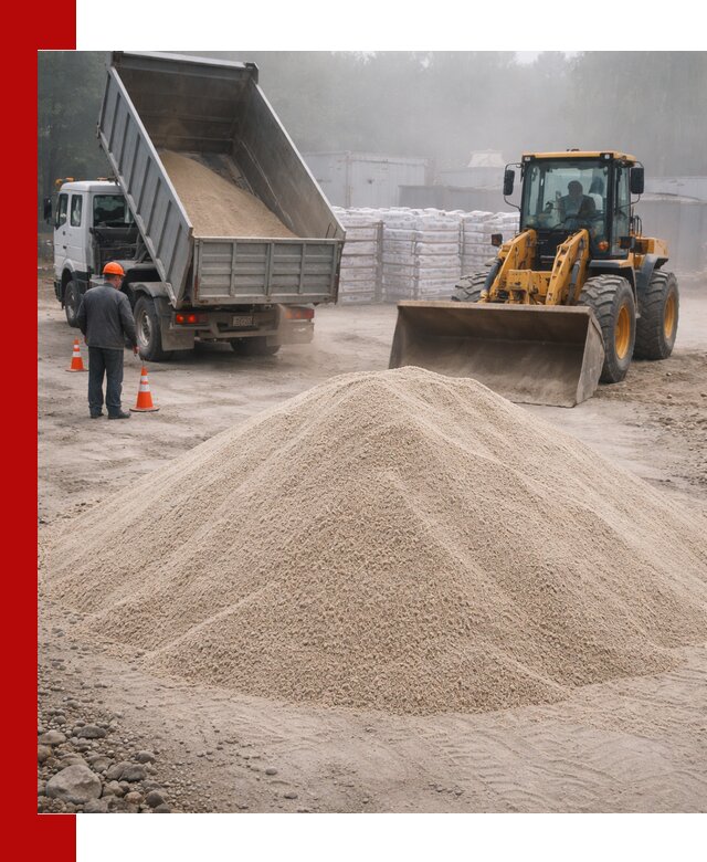 Кварцевый песок фракция 0–8 для стройработ в Ахтубинске