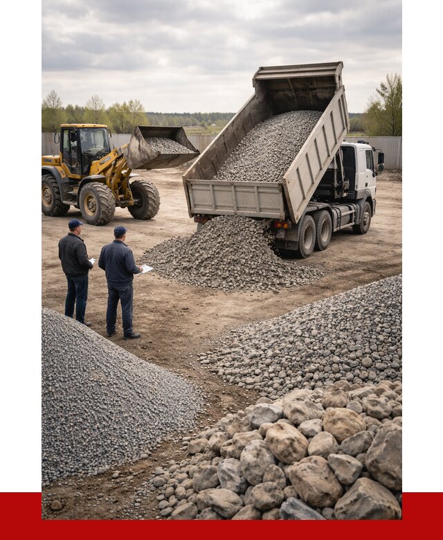 Гравий и камень с доставкой в Ахтубинске от 4349 р. - ПРОНЕРУДХтб