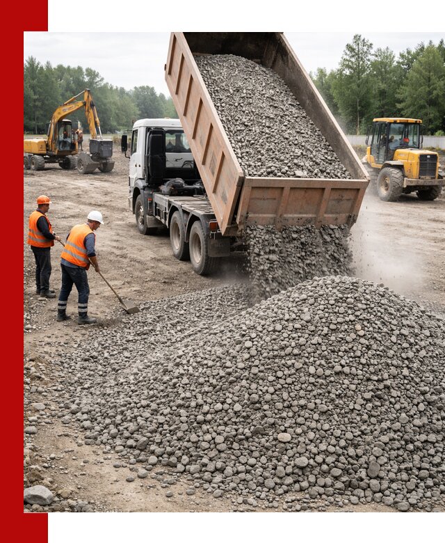 Доставка гравия фракции 40-70 в Ахтубинске оптом и в розницу