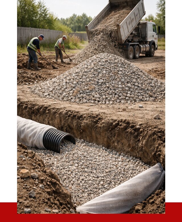 Гравий для дренажа в Ахтубинске от 2278 р., доставка ПРОНЕРУДХтб