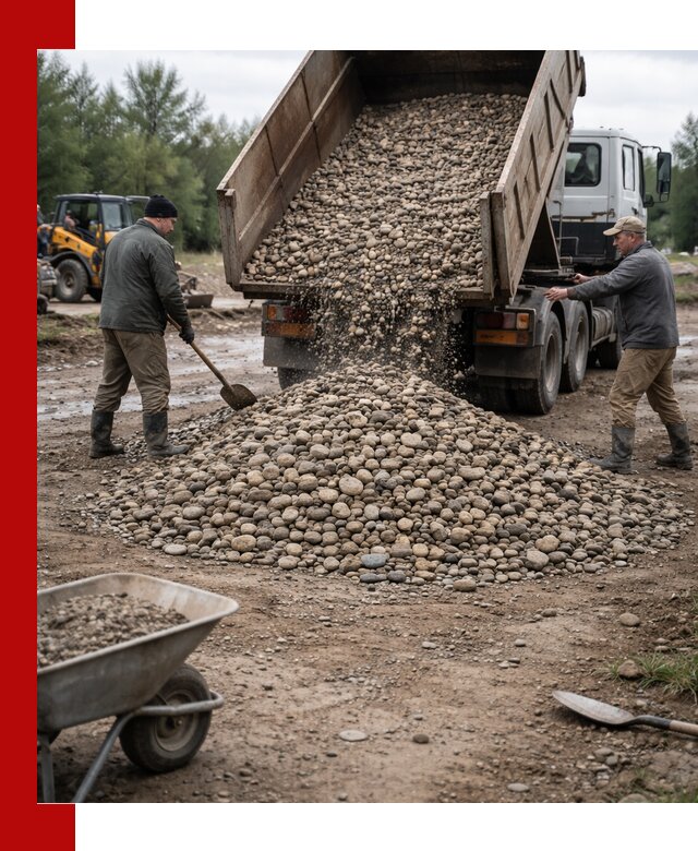 Доставка гальки речной оптом и в розницу в Ахтубинске