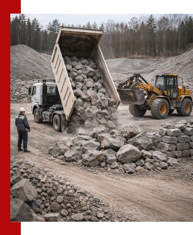 Доставка и продажа бутового гранитного камня в Ахтубинске