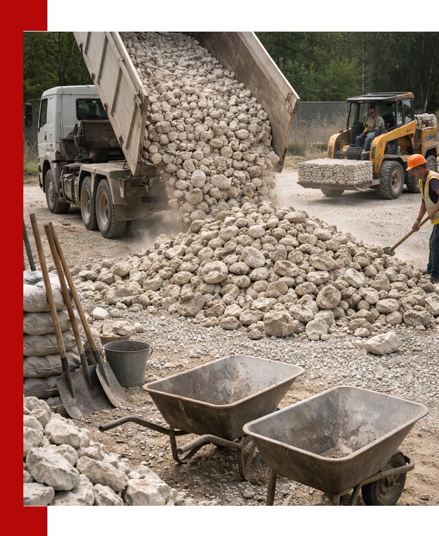 Доставка и продажа бутового известнякового камня в Ахтубинске