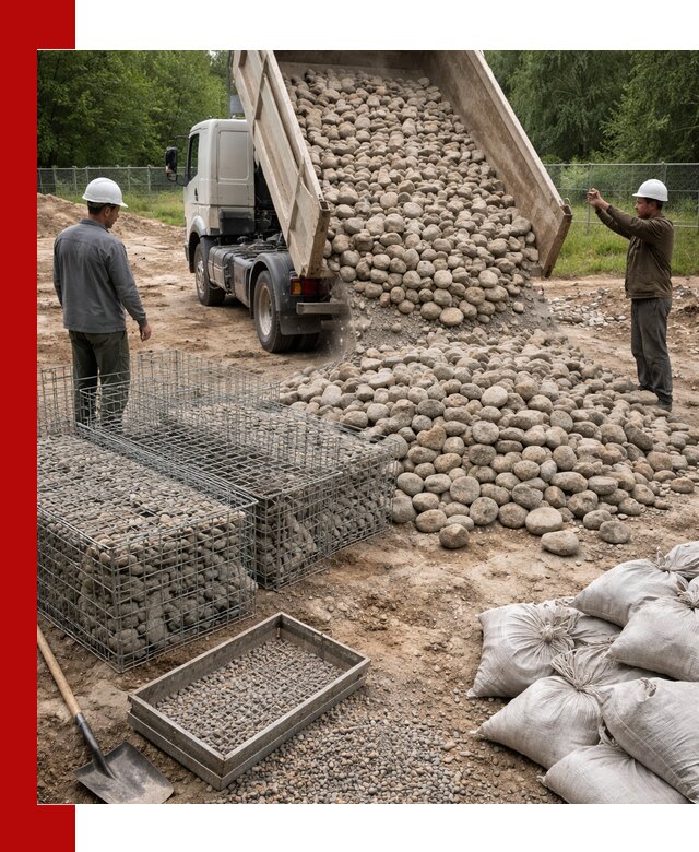 Камень для габионов фракция 70–151 в Ахтубинске