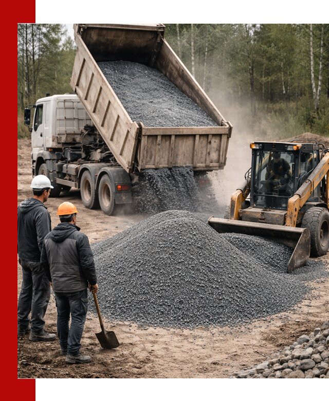 Гранитный отсев 0-5 с доставкой и разгрузкой в Ахтубинске