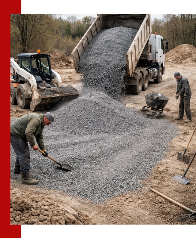 Отсев для подсыпки в Ахтубинске — доставка и подсыпка на участок