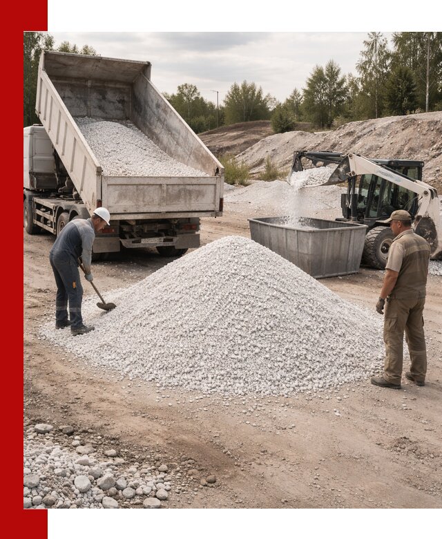 Доставка и продажа белой мраморной крошки в Ахтубинске