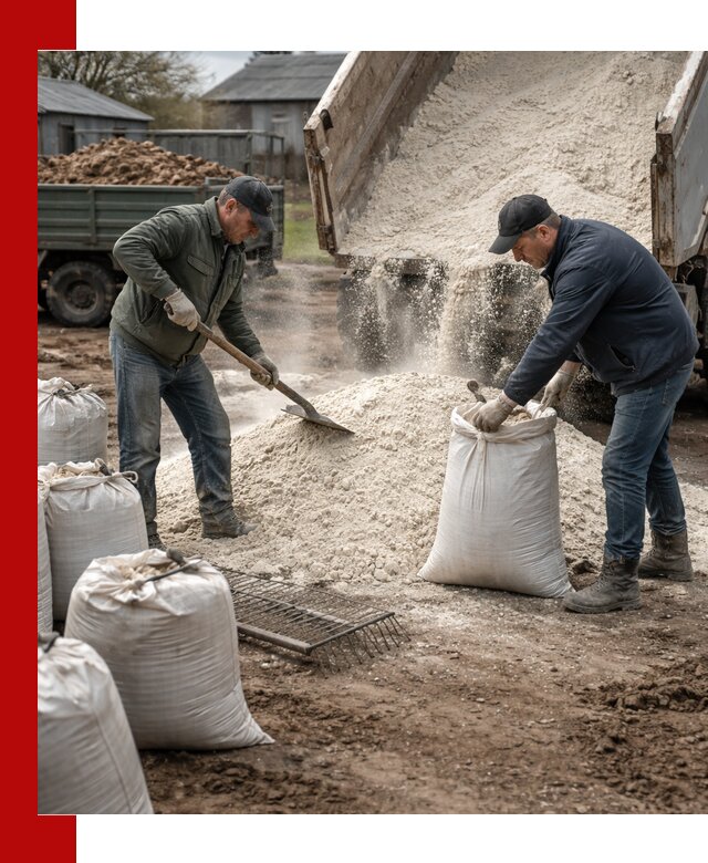 Доставка извести пушонки в Ахтубинске оптом и мелким оптом