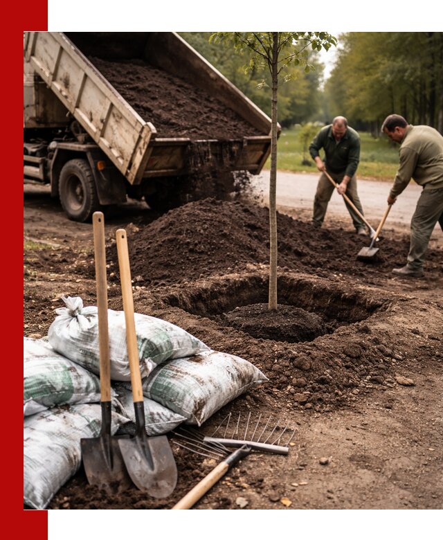 Грунт для посадки деревьев в Ахтубинске — доставка и подготовка почвы