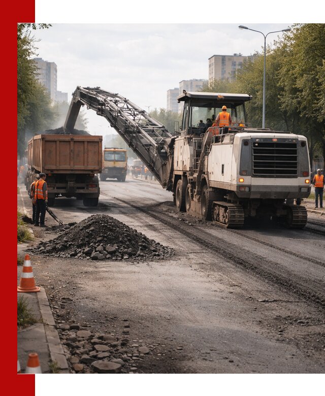 Фрезерованный асфальт в Ахтубинске — удаление и вывоз старого покрытия