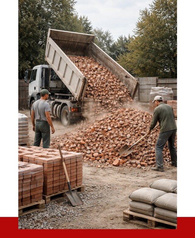 Бой кирпича в Ахтубинске с доставкой от 4349 руб/куб | ПРОНЕРУДХтб