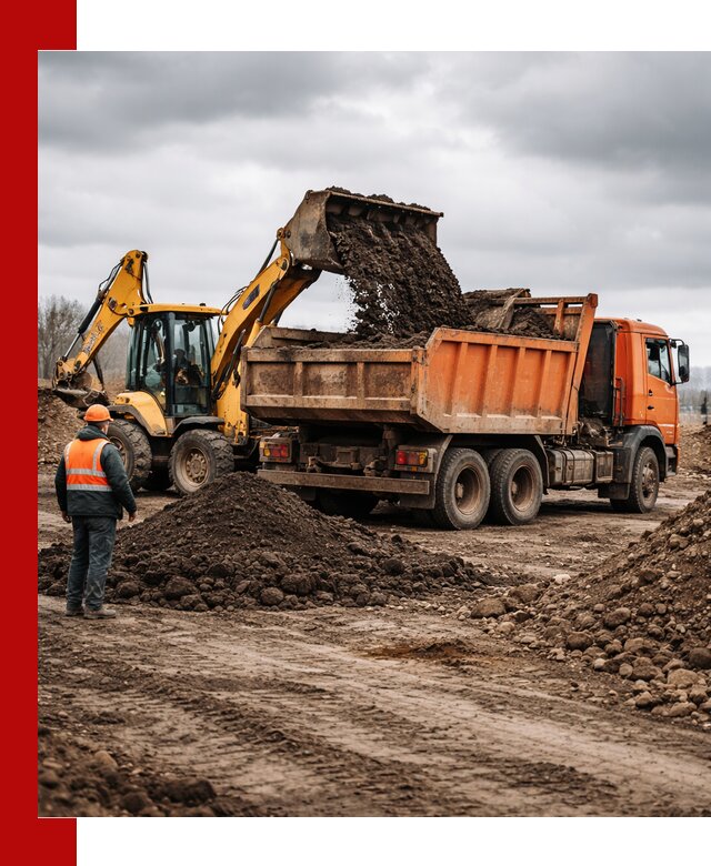 Вывоз грунта и строительного мусора в Ахтубинске грузовыми самосвалами