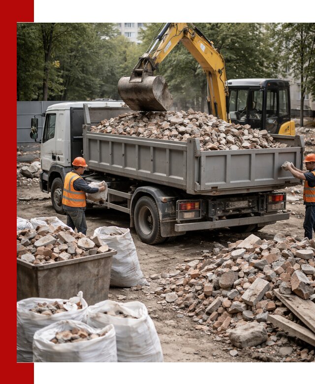 Вывоз строительного мусора в Ахтубинске с самосвалами и контейнерами