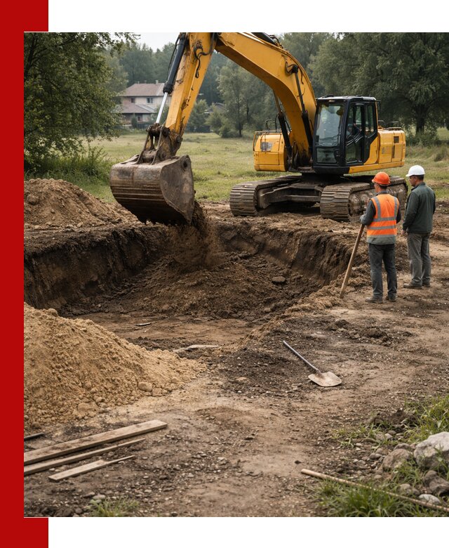 Рытье котлована под фундамент в Ахтубинске (быстро и недорого)